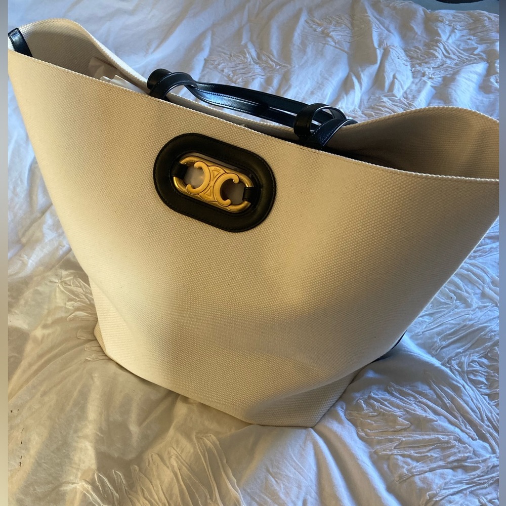 Celine Triomphe Canvas Tote